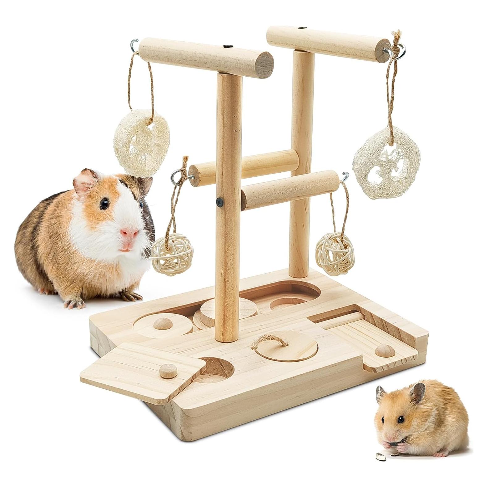 Juguete de Forrajeo para Conejillos de Indias PINVNBY 17.5x13.5cm