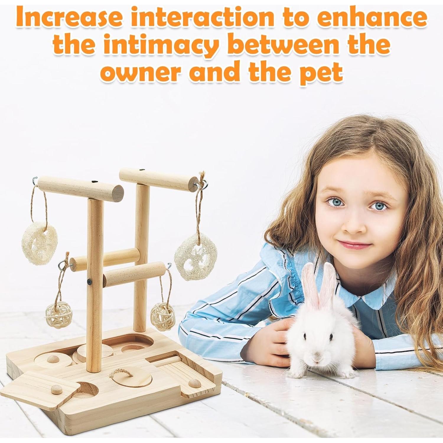 Juguete de Forrajeo para Conejillos de Indias PINVNBY 17.5x13.5cm