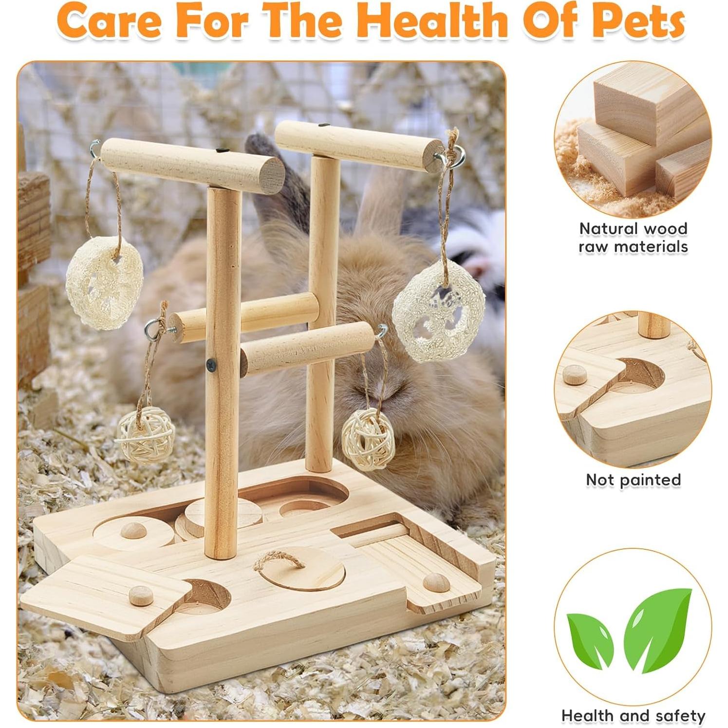 Juguete de Forrajeo para Conejillos de Indias PINVNBY 17.5x13.5cm