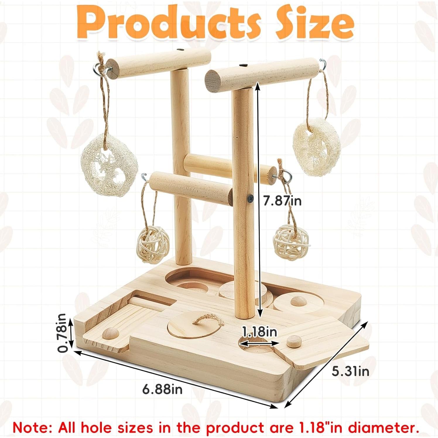 Juguete de Forrajeo para Conejillos de Indias PINVNBY 17.5x13.5cm