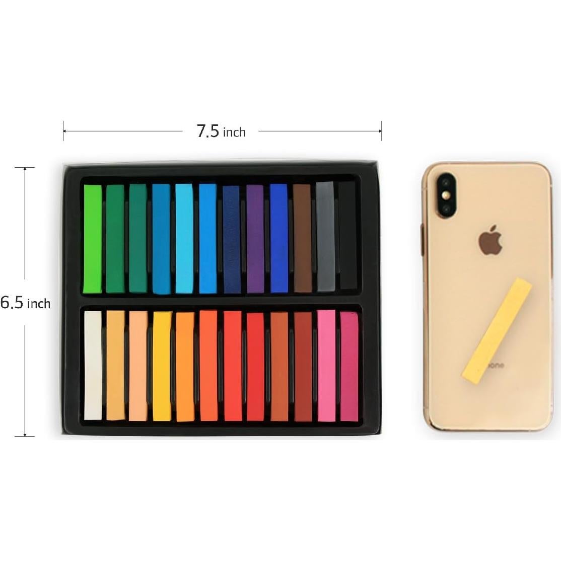 Pasteles de Tiza Suave HA SHI 24 Colores No Tóxicos