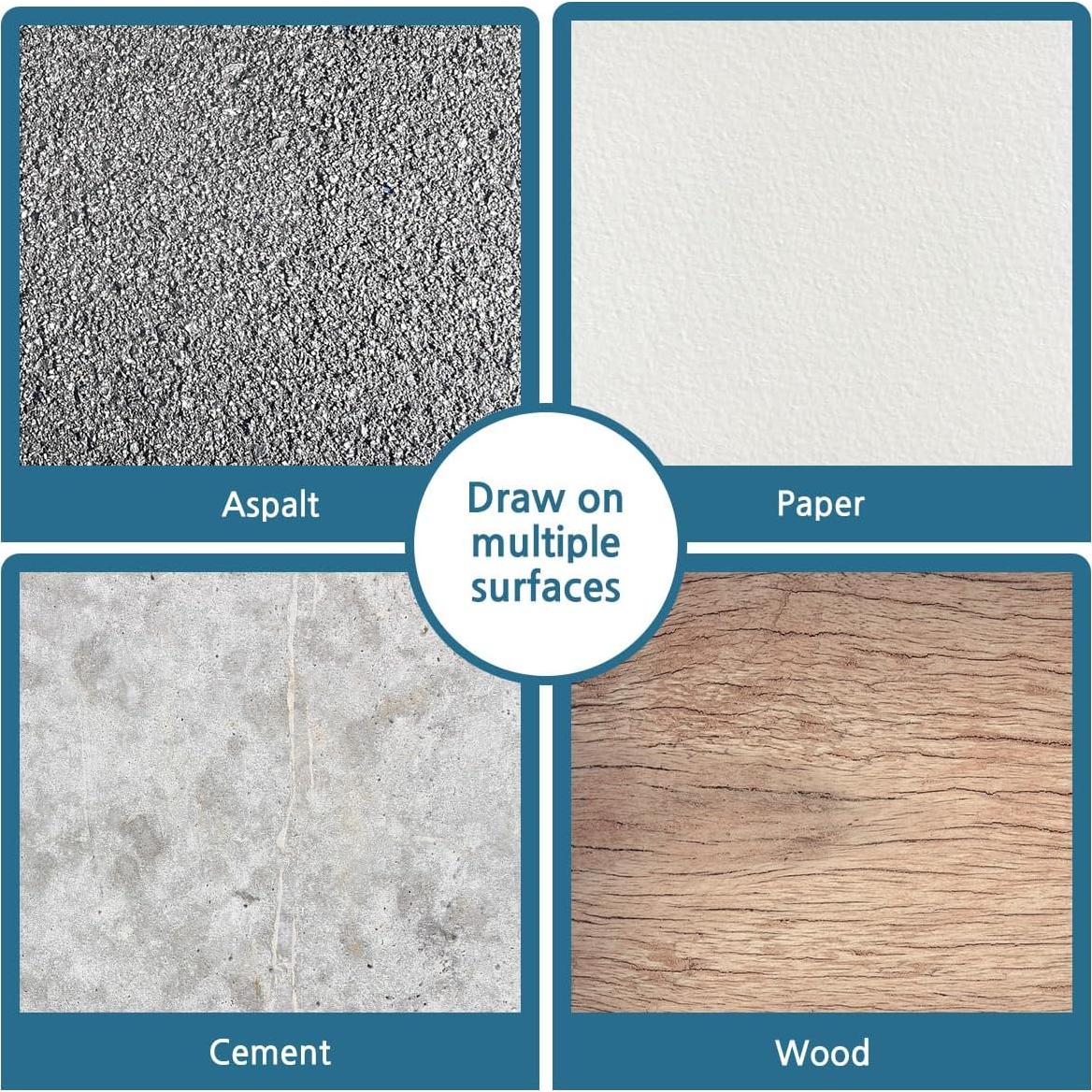 Pasteles de Tiza Suave HA SHI 24 Colores No Tóxicos