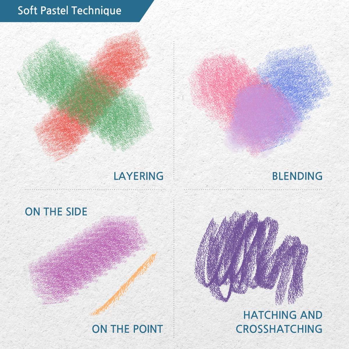 Pasteles de Tiza Suave HA SHI 24 Colores No Tóxicos