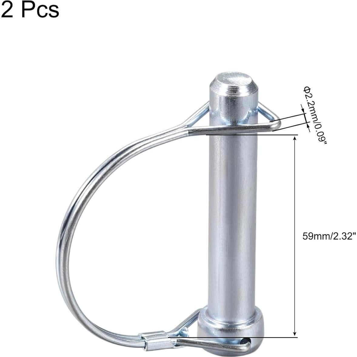 Pasador de Acoplamiento uxcell 12x70mm para Remolques