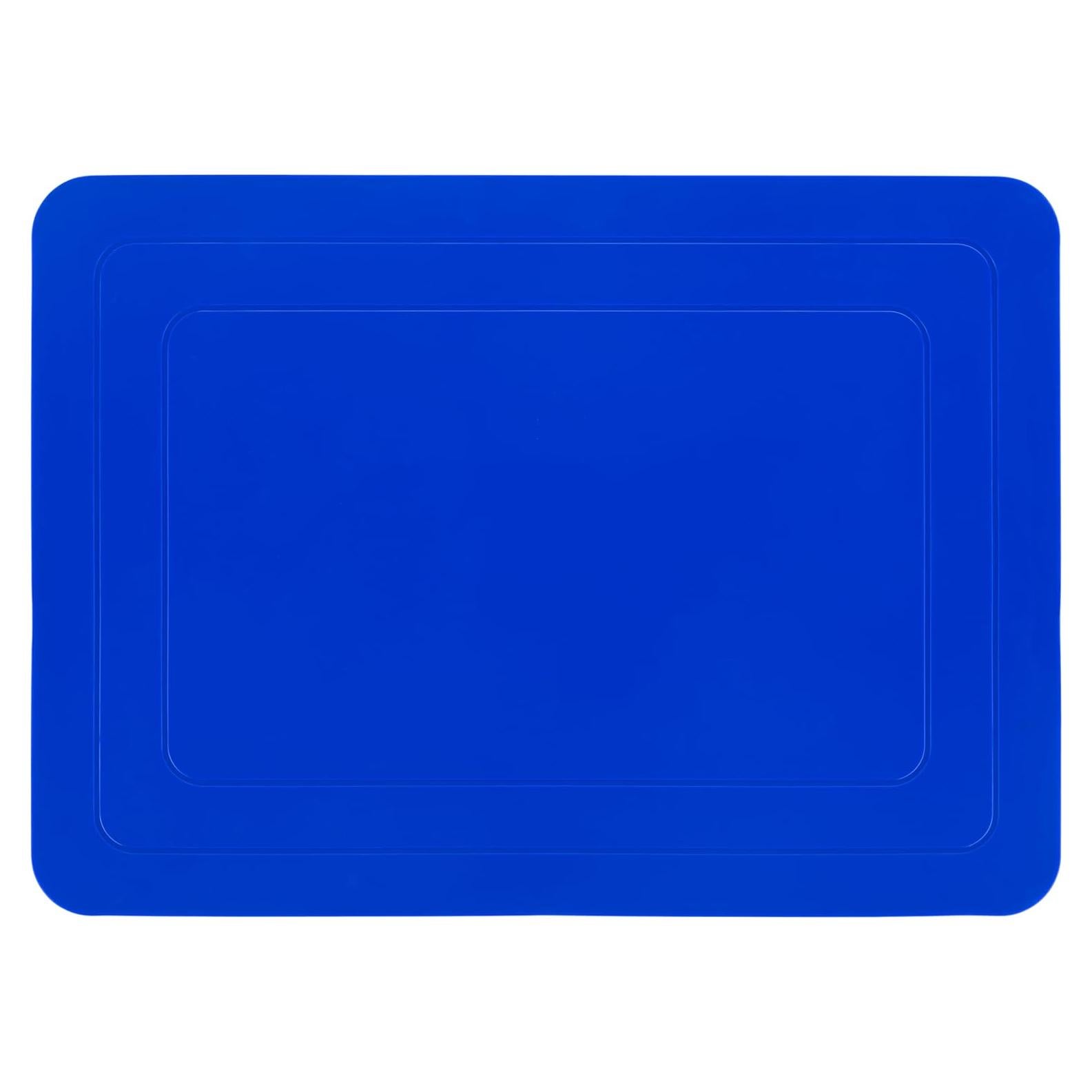 Alfombrilla Antideslizante de Silicona Mars Wellness 24.89x17.78cm Azul