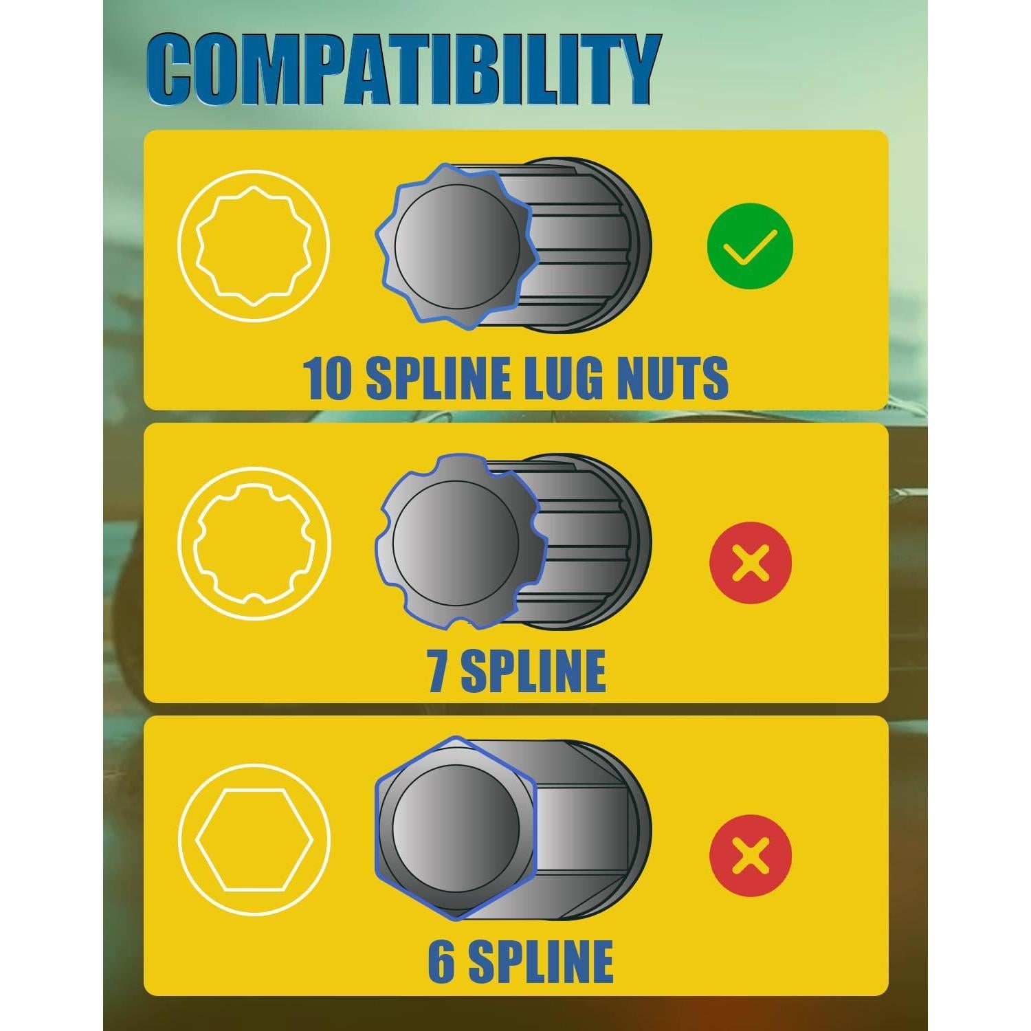 Llave de Tuerca de Spline CLEVEROOL 10 TA23-21/22 21mm 22mm