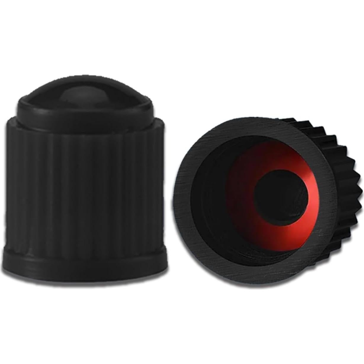 Tapas de Válvula de Neumático Piburth - 30 Piezas, Negro