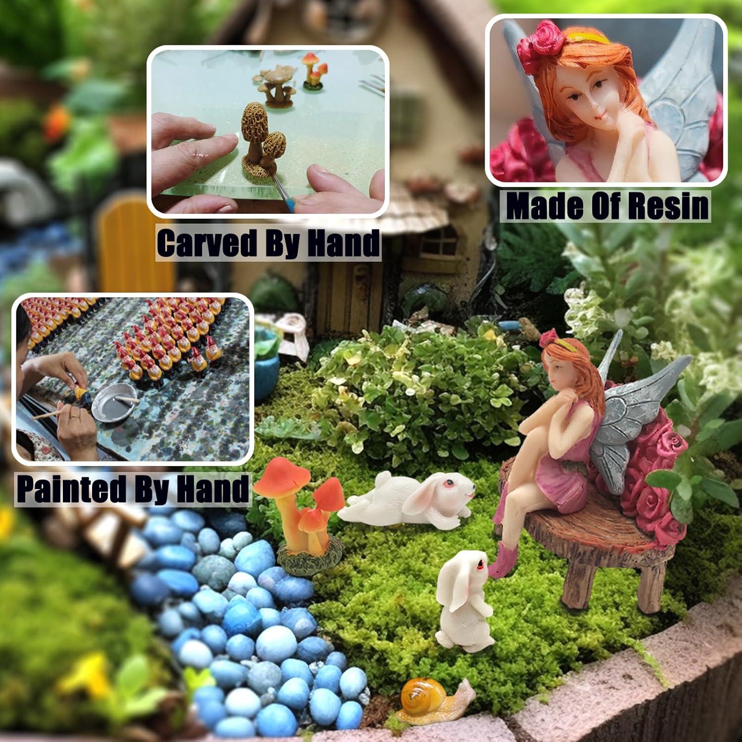 Kit de Jardín de Hadas HONEYSHOW - 6 Figuras Decorativas