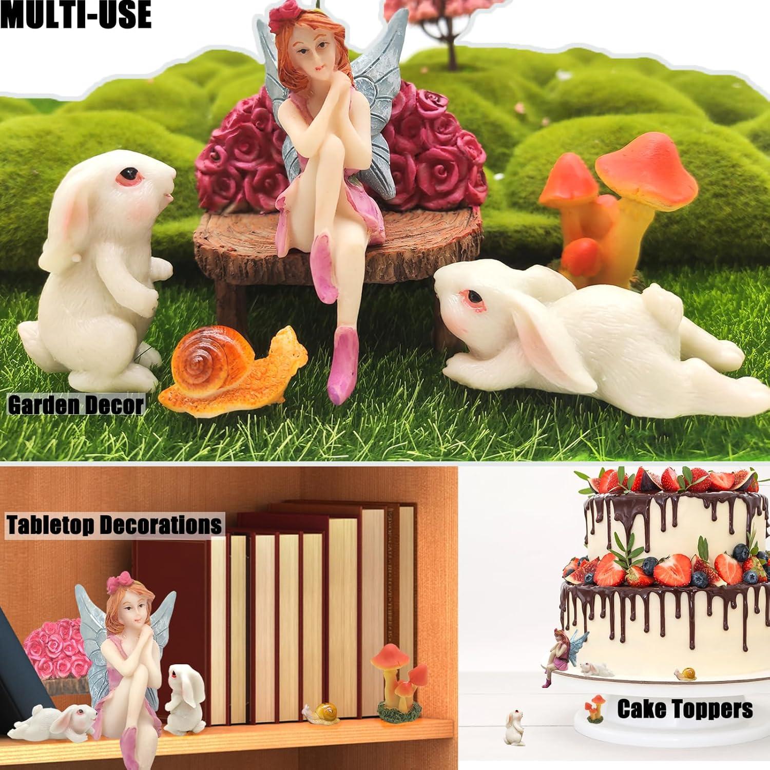 Kit de Jardín de Hadas HONEYSHOW - 6 Figuras Decorativas