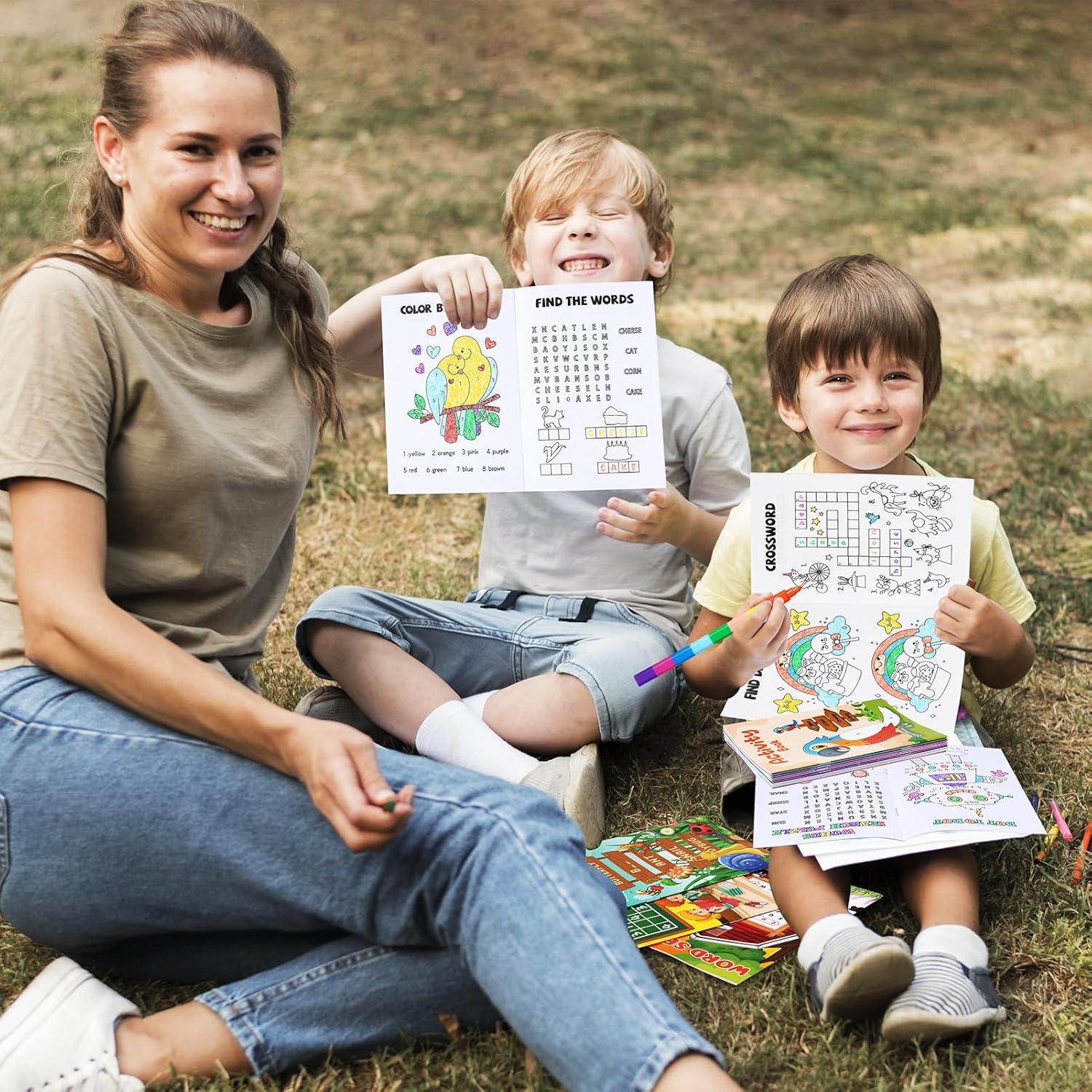 BenLouis 24 Mini Libros de Actividades para Niños 4-12 Años