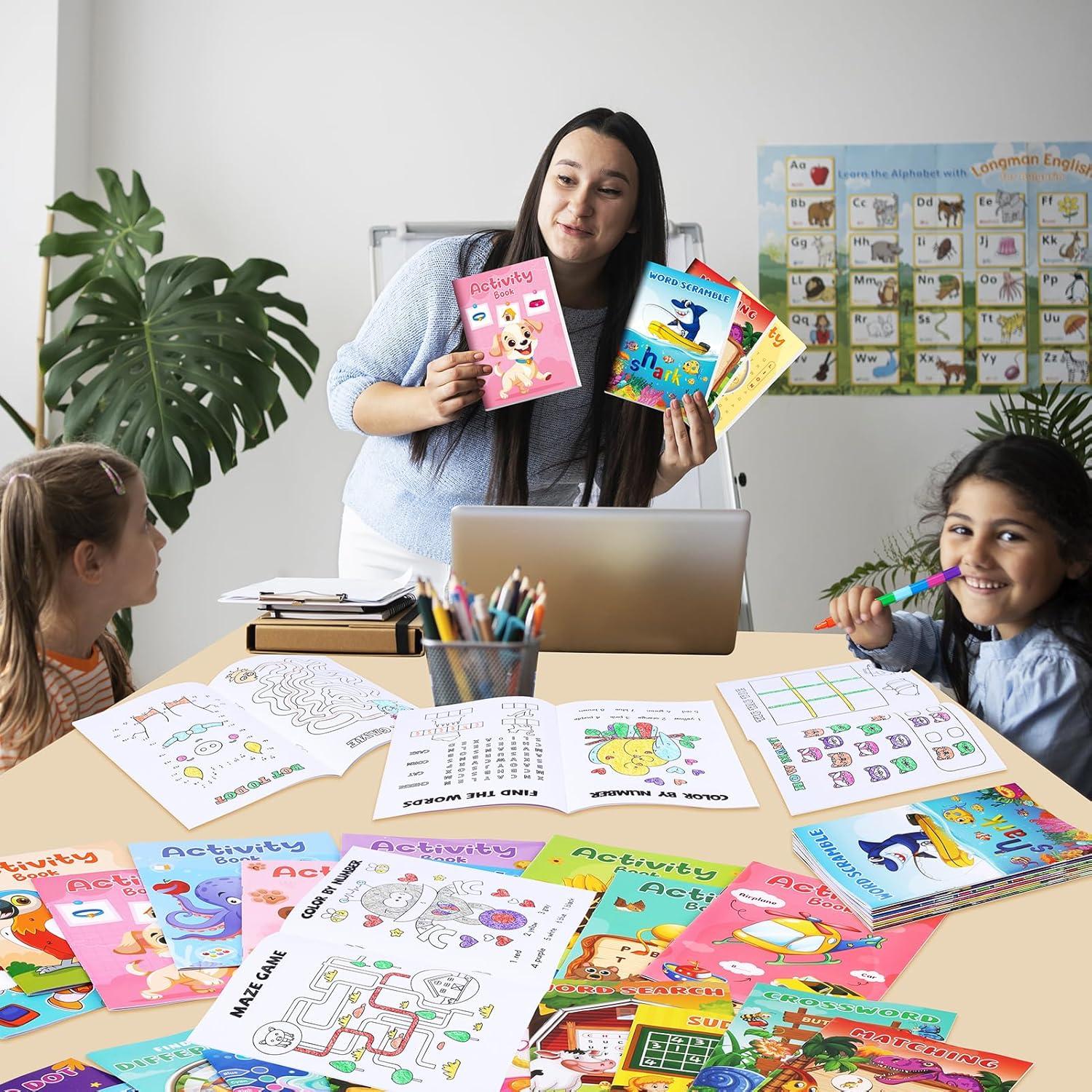BenLouis 24 Mini Libros de Actividades para Niños 4-12 Años
