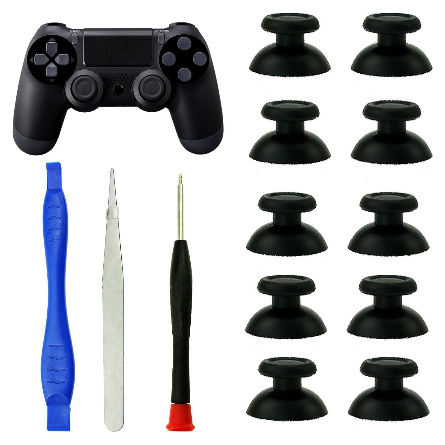 10 Palancas Analógicas Reemplazo PS4 Slim Pro + Herramientas
