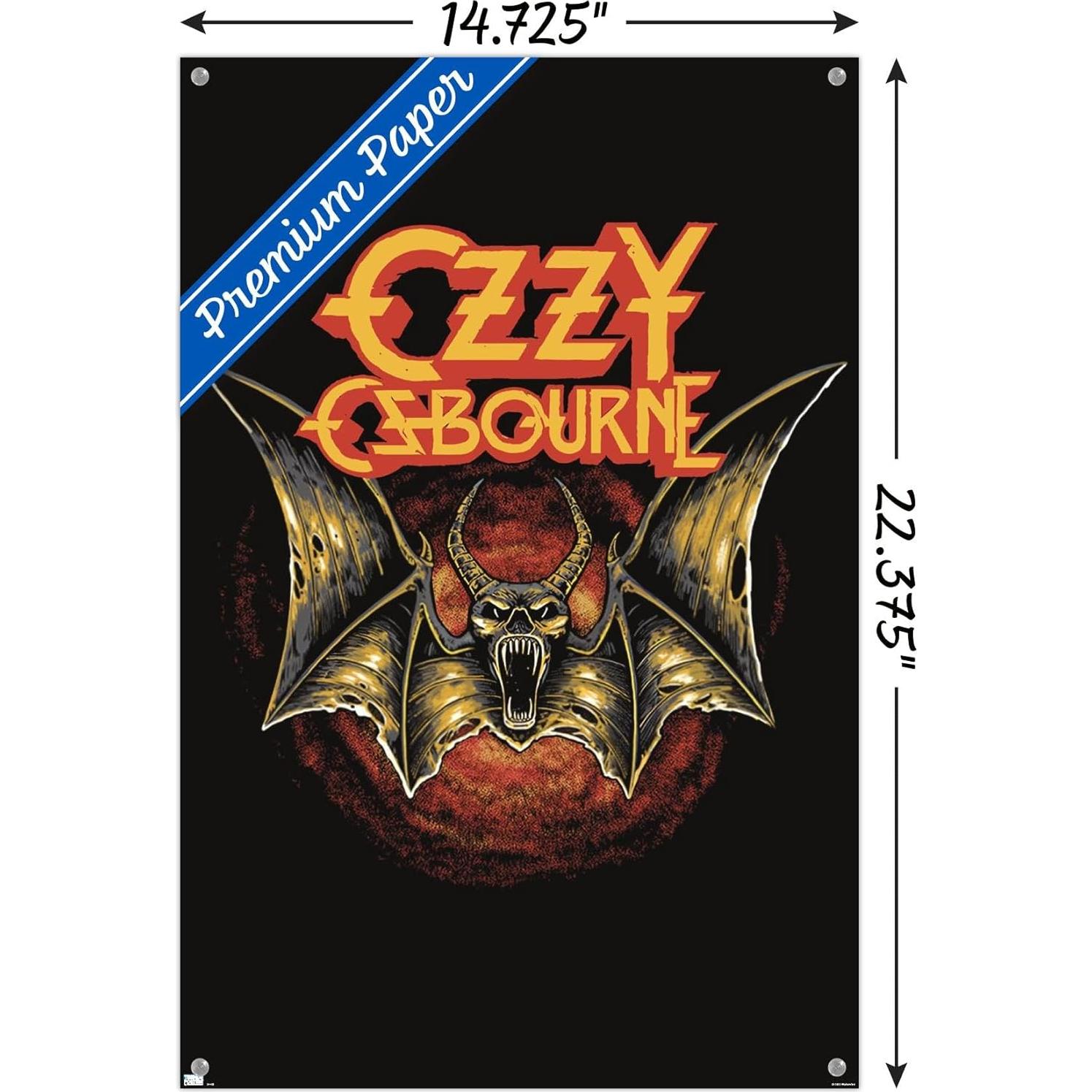 Póster de Pared Ozzy Osbourne - Logo de Murciélago 37.4x56.7cm