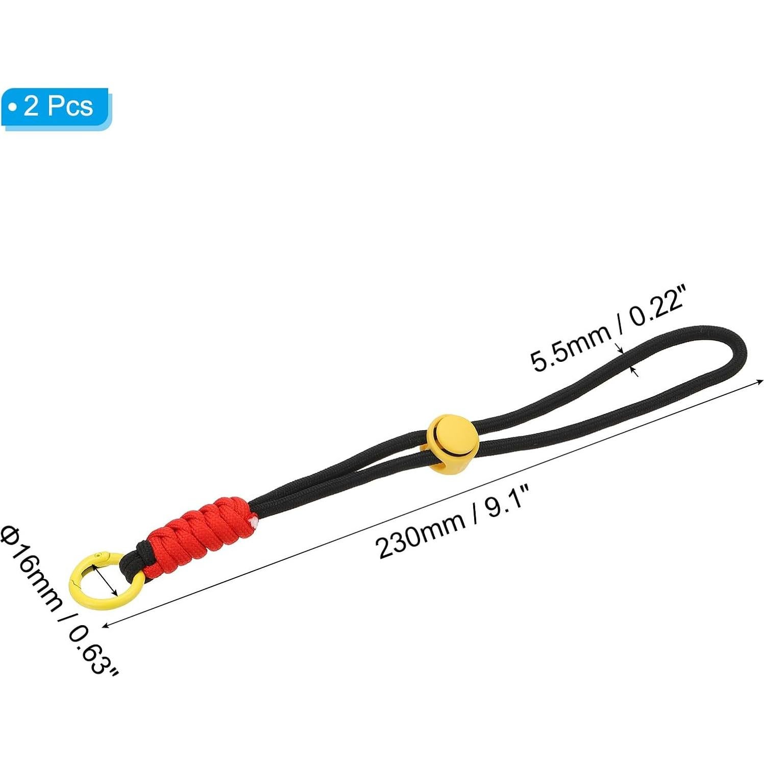 Llavero Multifuncional Paracord PATIKIL - 230mm, 2 Piezas