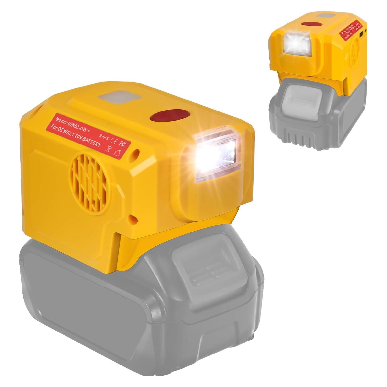 Inversor de Potencia 200W DeWalt 20V con USB y LED