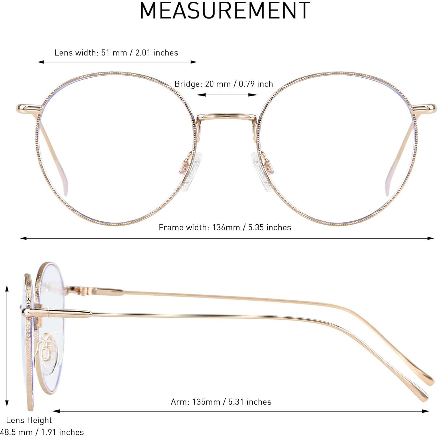 Gafas de bloqueo de luz azul ANDWOOD AR001 unisex 2pack oro+negro