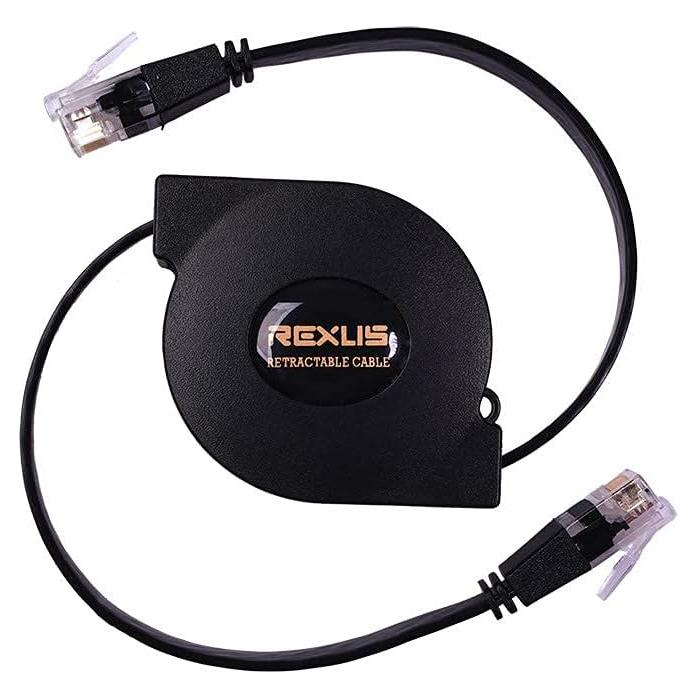 Cable Ethernet REXUS Cat 6 Retráctil 1.0 m Alta Velocidad