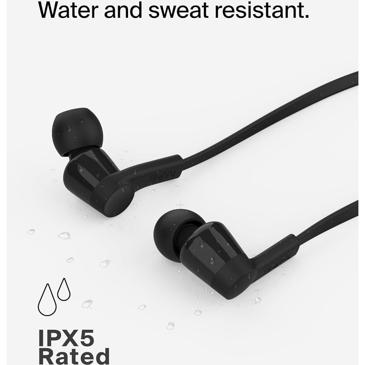 Auriculares Belkin SoundForm USB-C con micrófono - Negro