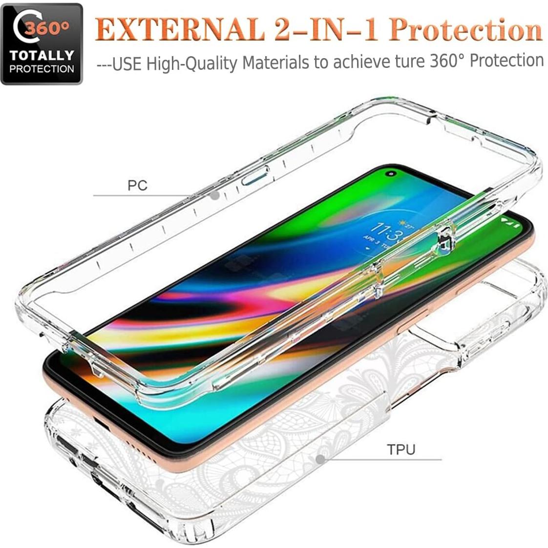 Funda Protectora para Moto G9 Plus Motorola Mandala con Protector