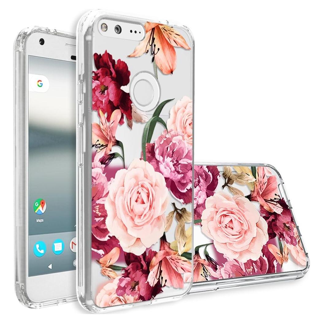 Funda para Google Pixel Topnow Ramo de Rosas PC y TPU