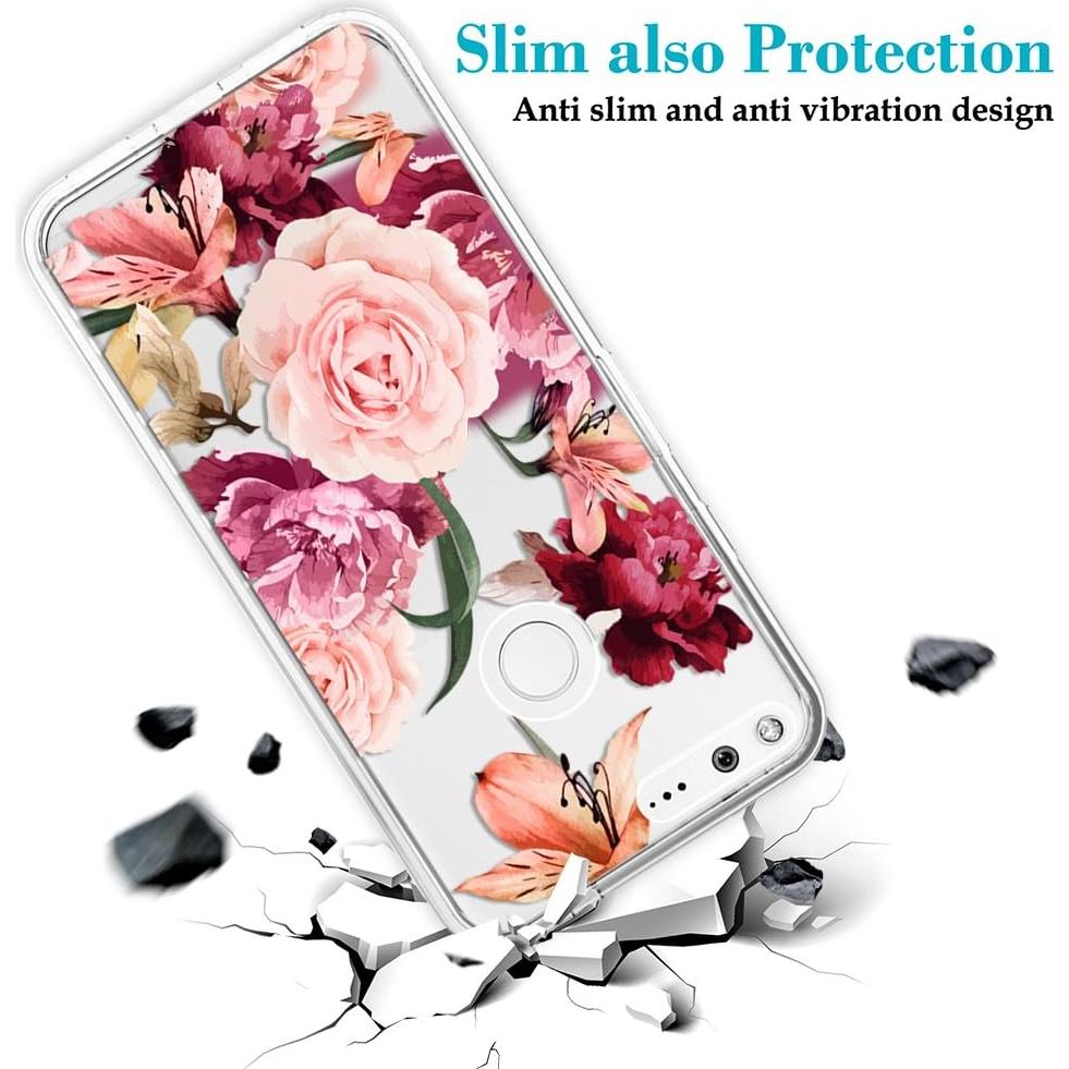 Funda para Google Pixel Topnow Ramo de Rosas PC y TPU