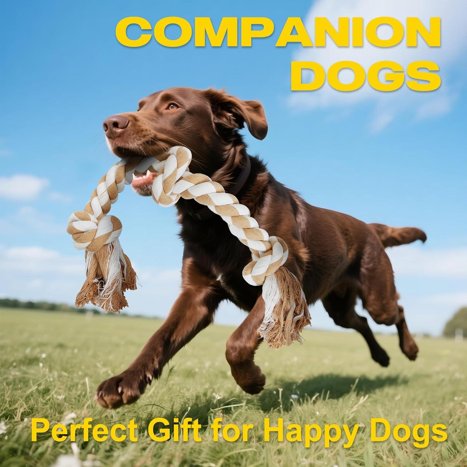 Juguete de Cuerda para Perros Fida 3 Nudos Algodón Natural