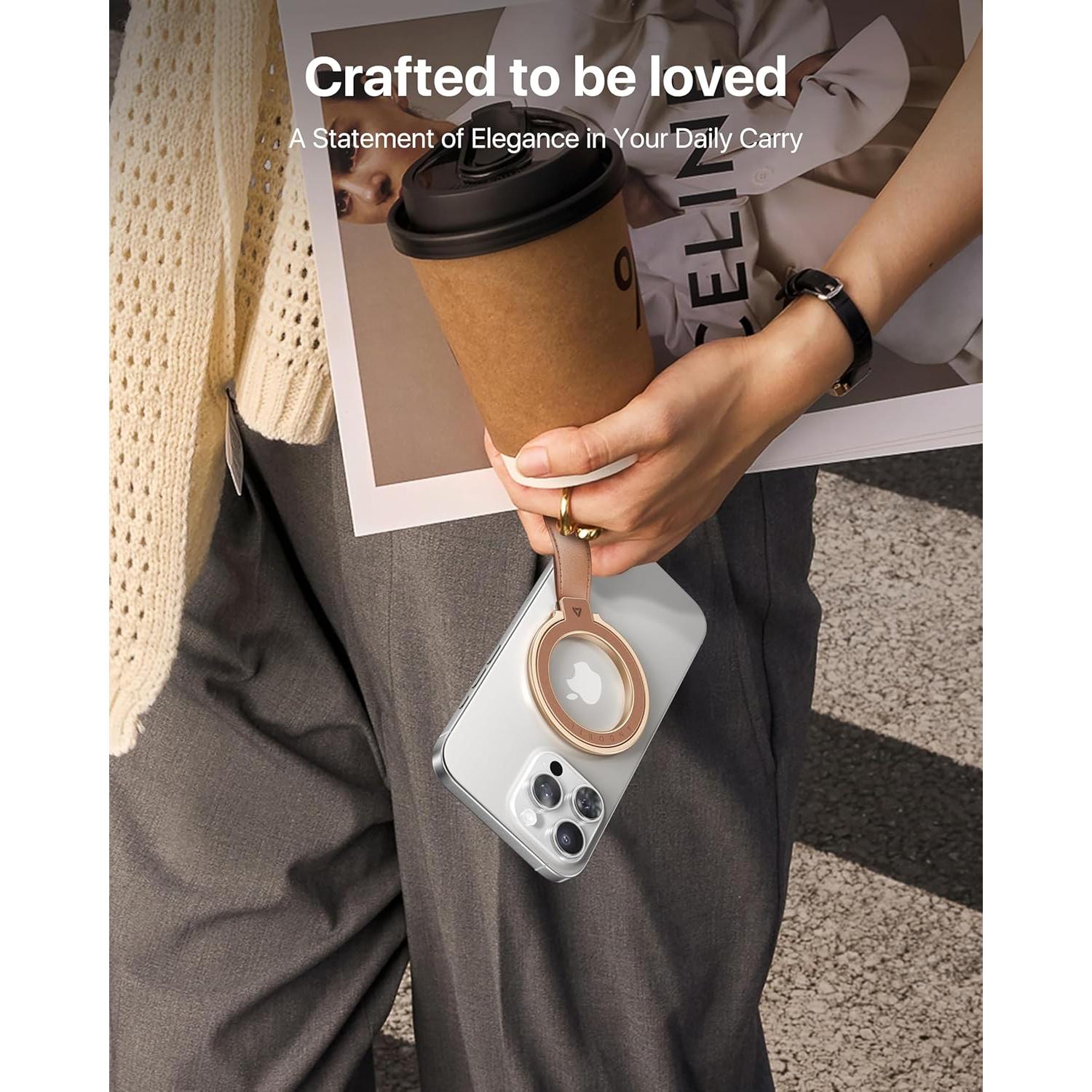 Soporte Magnético de Cuero Andobil MagSafe Ajustable 360°