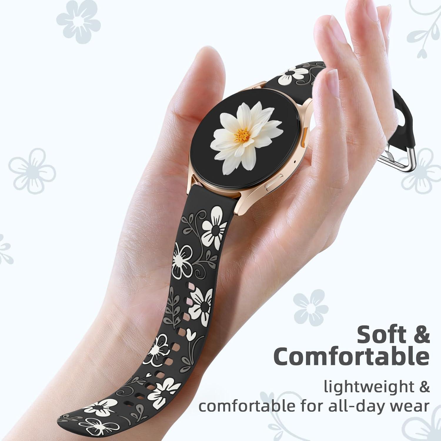 Banda Floral Witzon para Samsung Galaxy Watch 7 20mm - Accesorios Elegantes