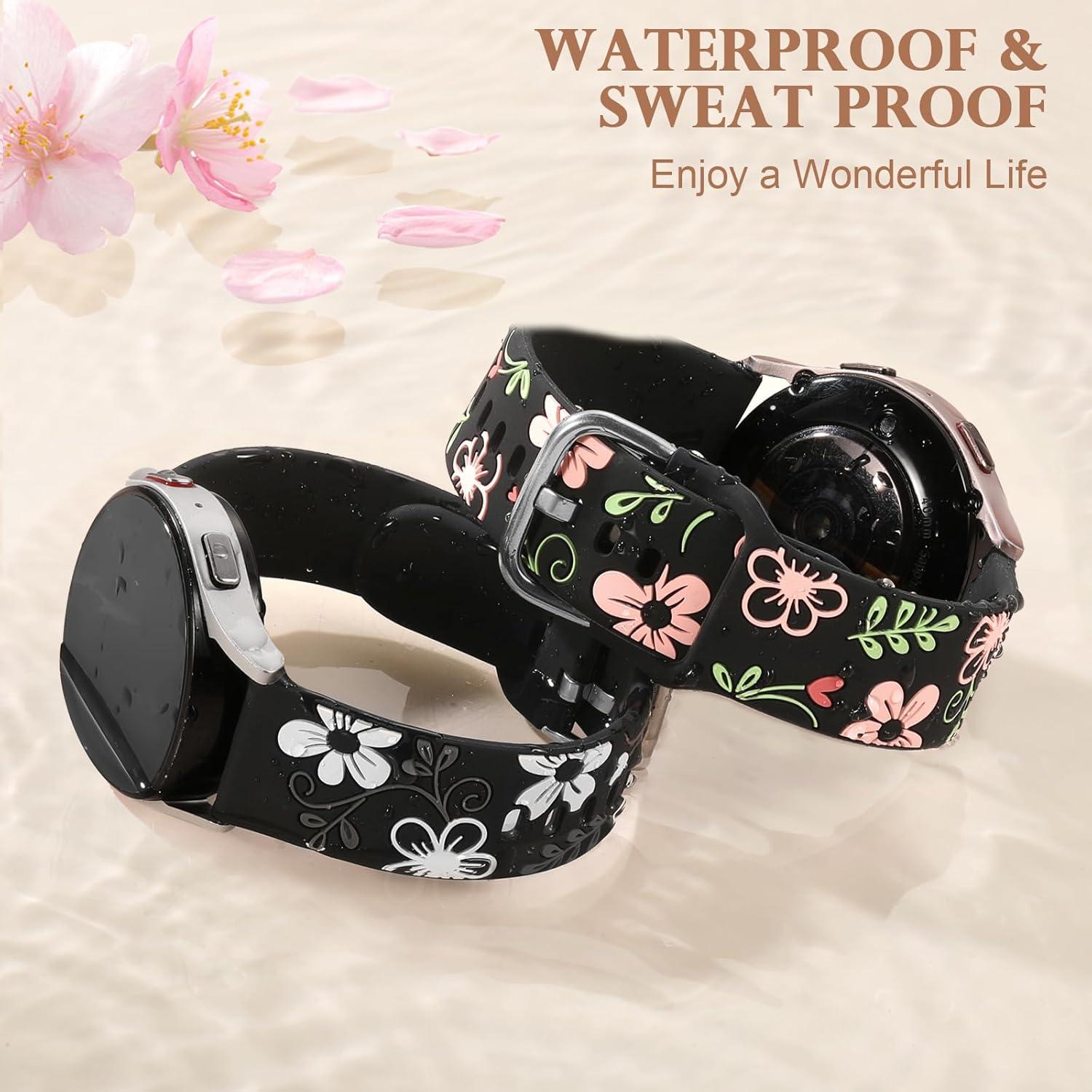 Banda Floral Witzon para Samsung Galaxy Watch 7 20mm - Accesorios Elegantes