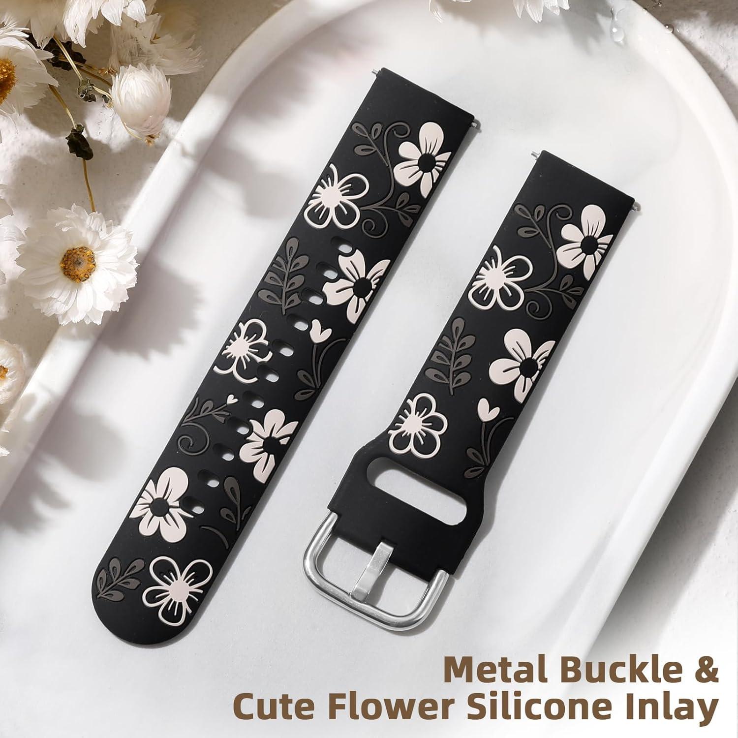 Banda Floral Witzon para Samsung Galaxy Watch 7 20mm - Accesorios Elegantes