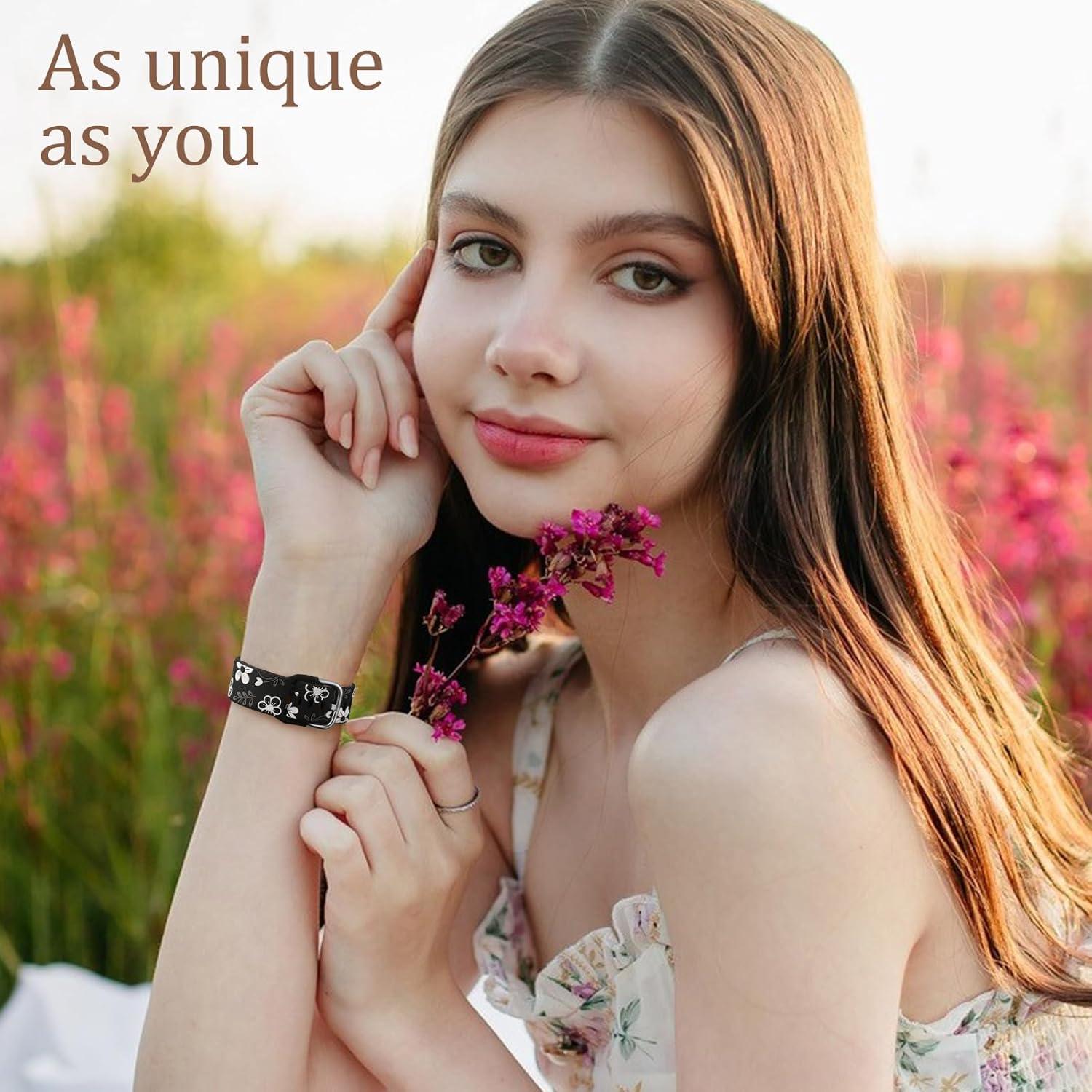 Banda Floral Witzon para Samsung Galaxy Watch 7 20mm - Accesorios Elegantes