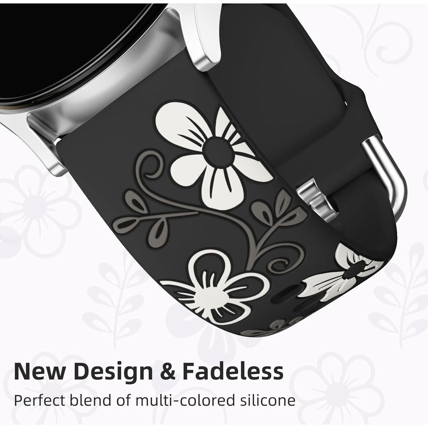 Banda Floral Witzon para Samsung Galaxy Watch 7 20mm - Accesorios Elegantes