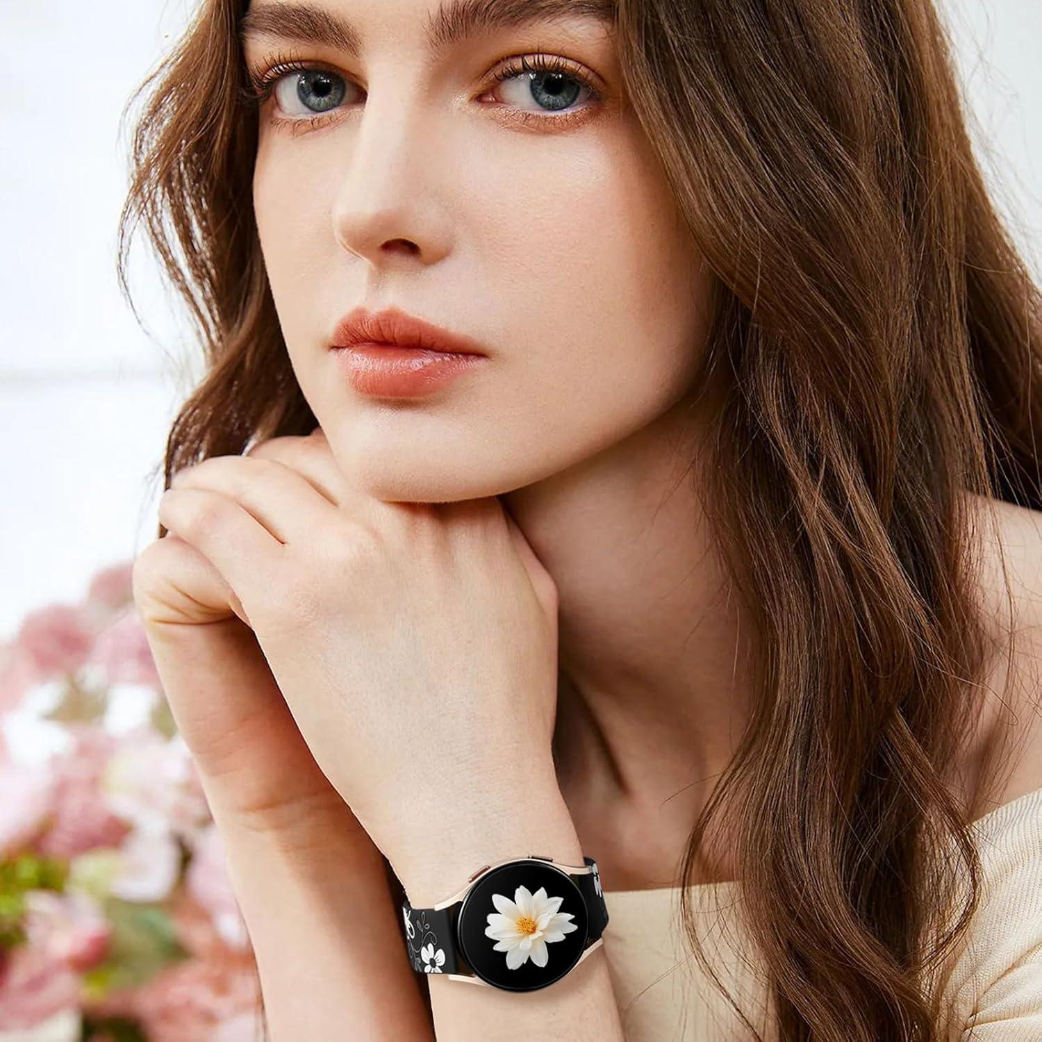 Banda Floral Witzon para Samsung Galaxy Watch 7 20mm - Accesorios Elegantes