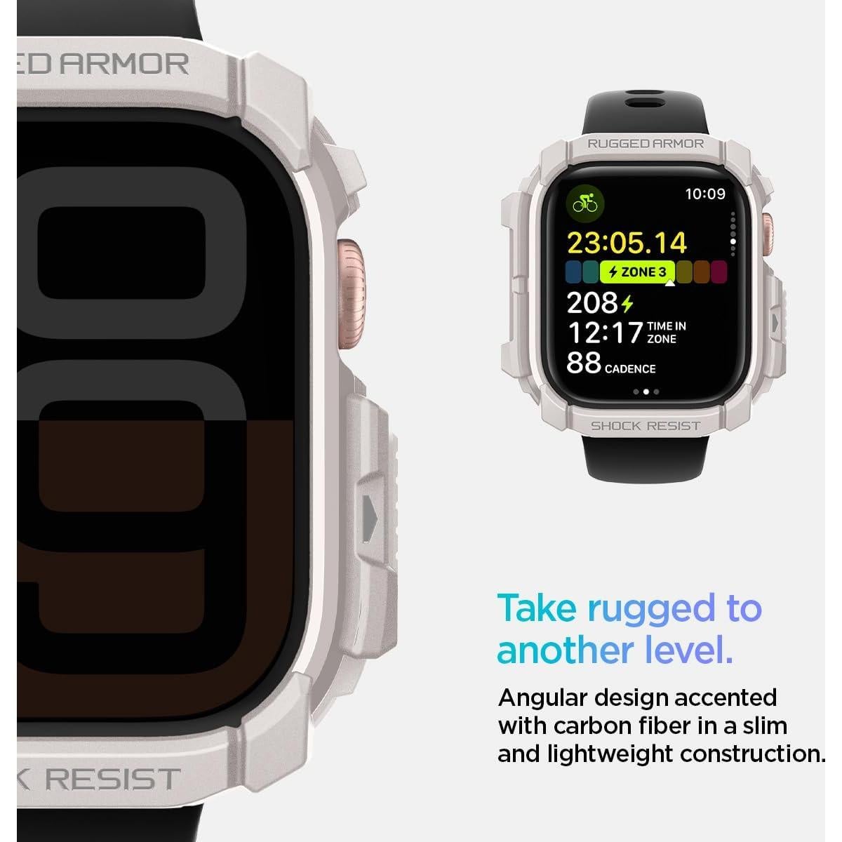 Funda Spigen Rugged Armor para Apple Watch Series 10 42mm TPU