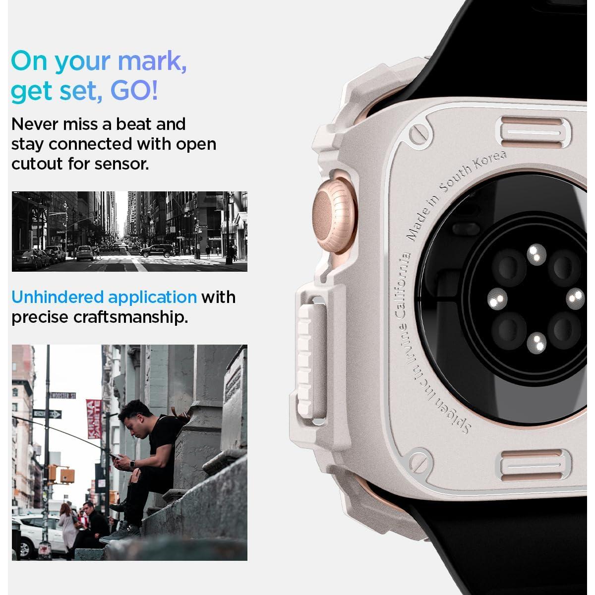 Funda Spigen Rugged Armor para Apple Watch Series 10 42mm TPU