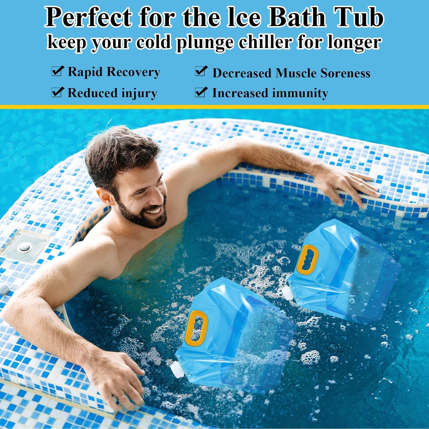 Tessco 12 Bolsas de Almacenamiento de Agua Colapsables 5L