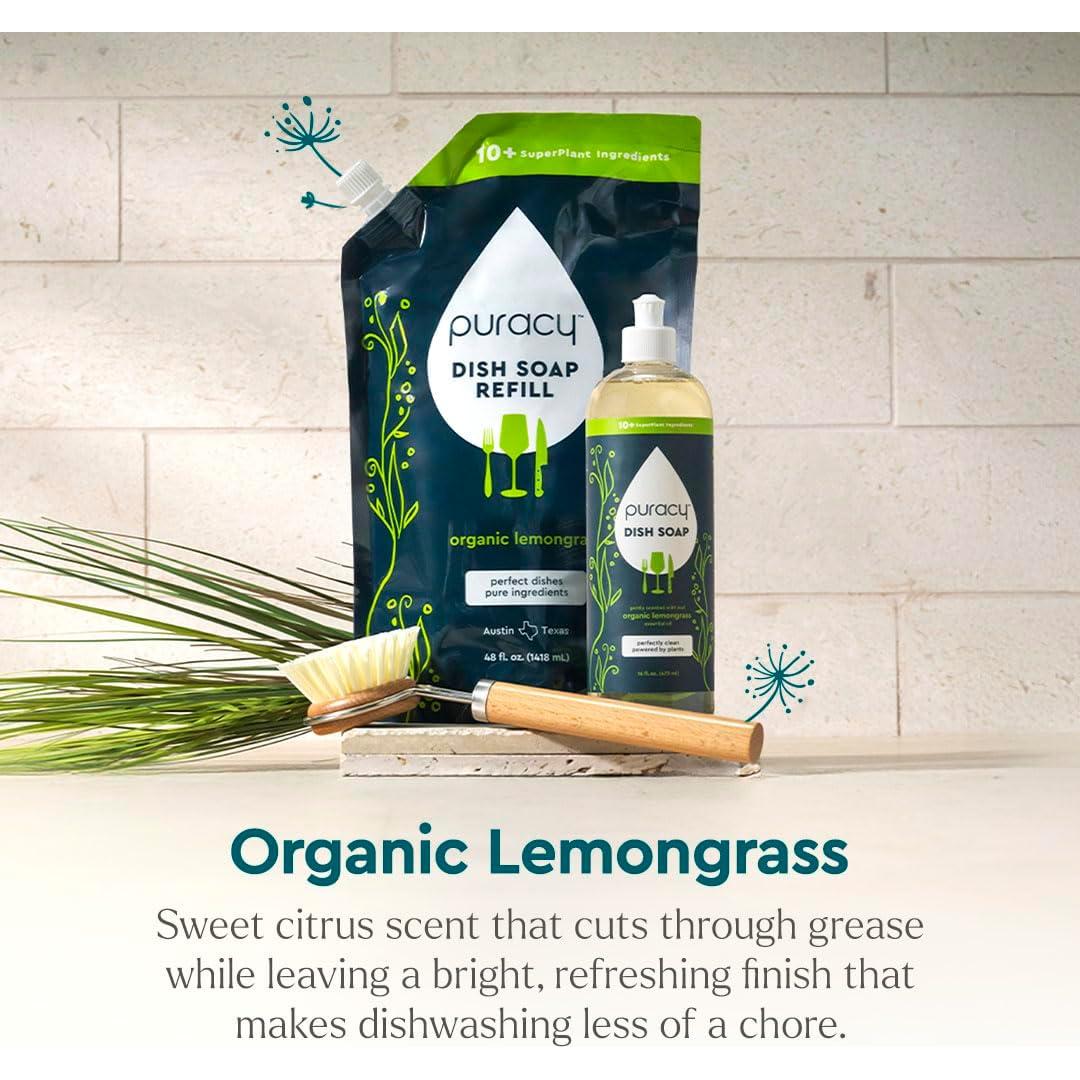 Recarga Jabón Líquido para Platos Puracy 1.89L Limón Orgánico