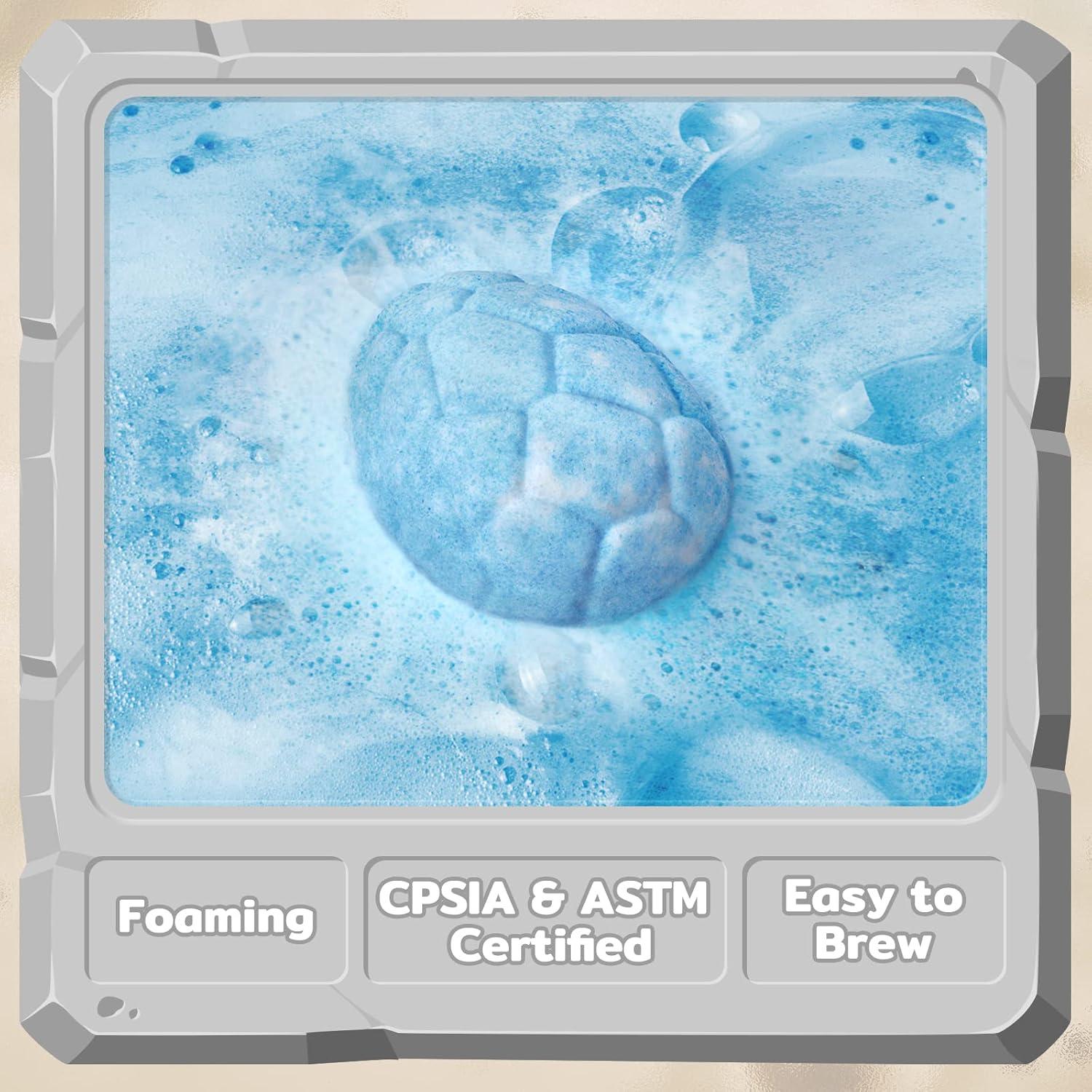 Bolas de Baño Orgánicas CalmNFiz con Juguetes de Dinosaurio - 12 Unidades