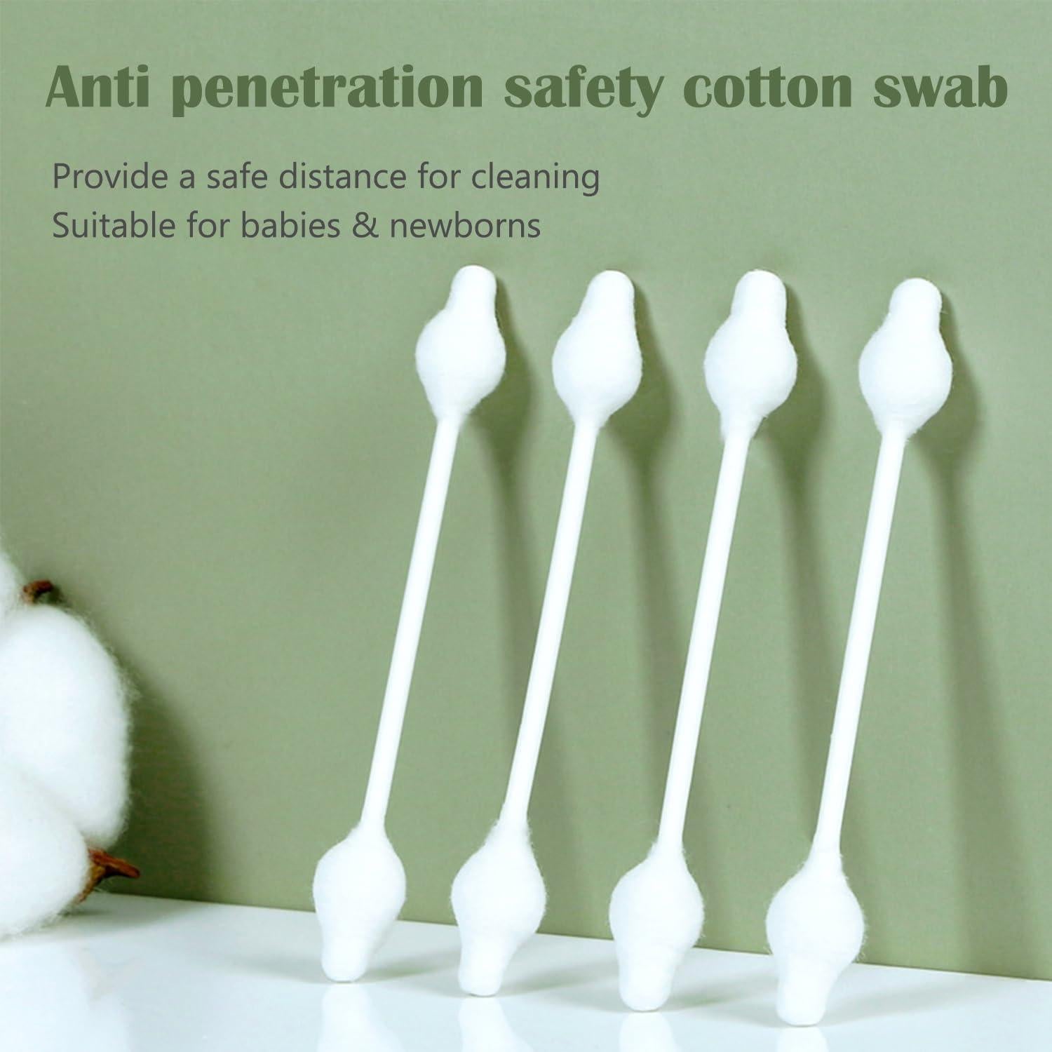 Hisopos de Algodón de Seguridad MRCMUCEZ 216 Piezas para Bebés