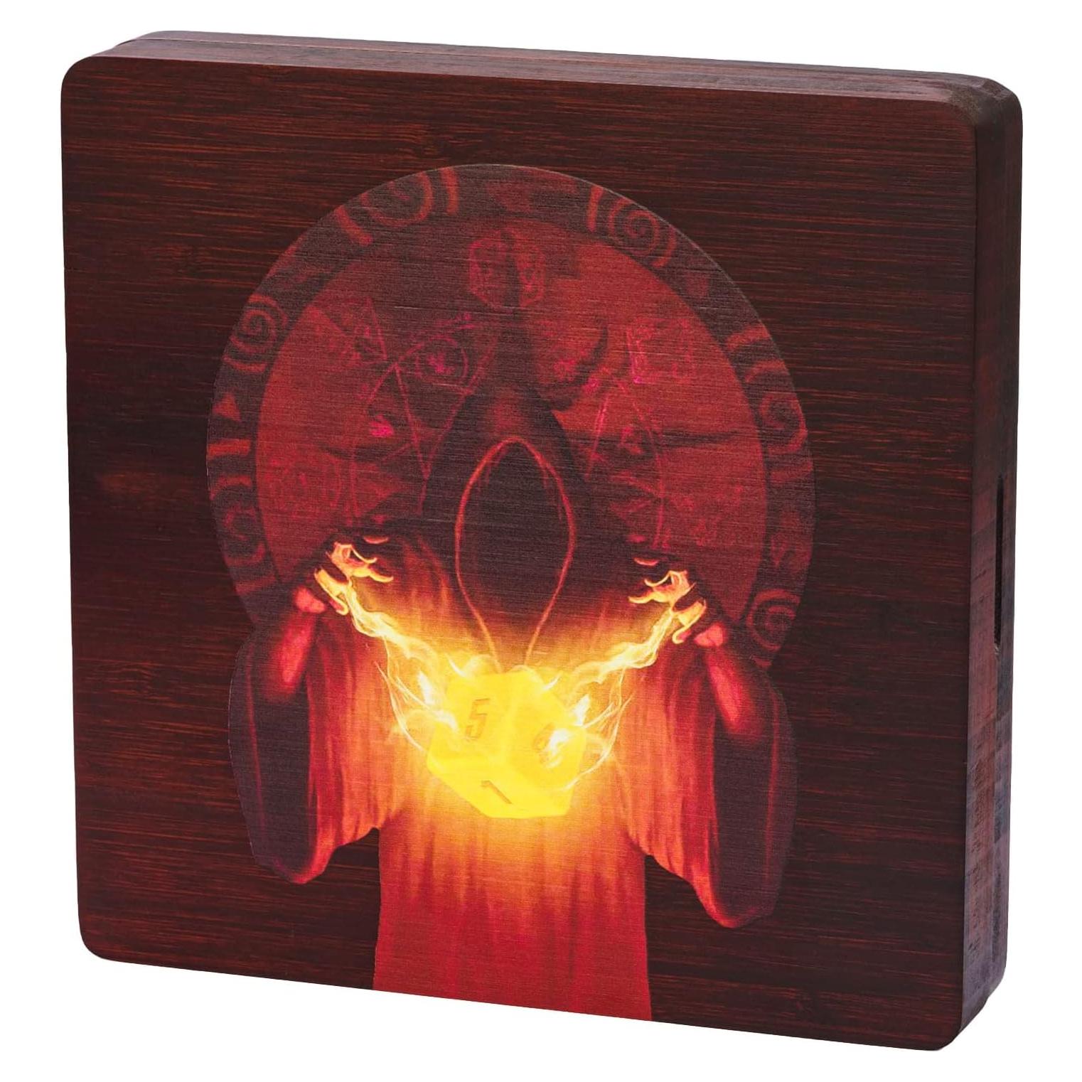 UDIXI Caja de Dados de Bambú 6 Compartimentos RPG Mago