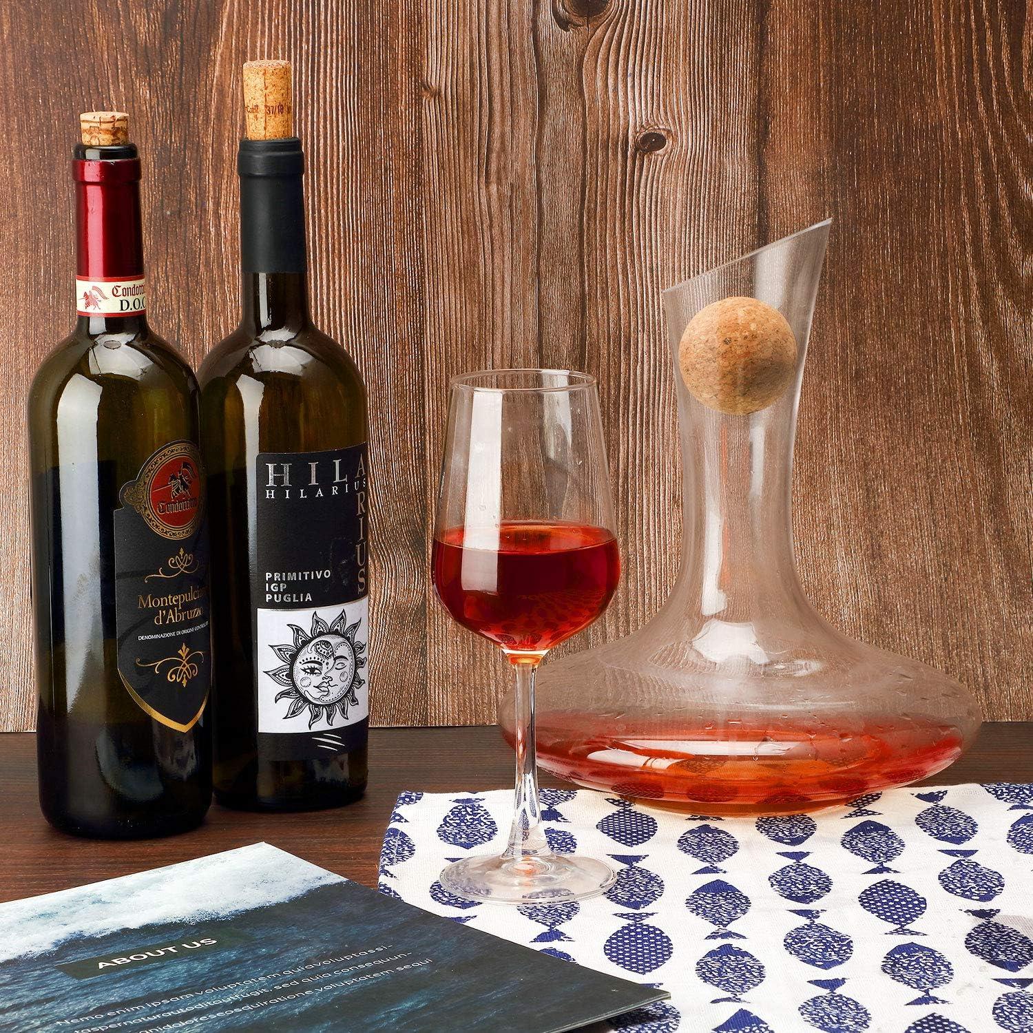 Tapones de Corcho de Madera Shappy para Vino - 2 Piezas 5.5 cm