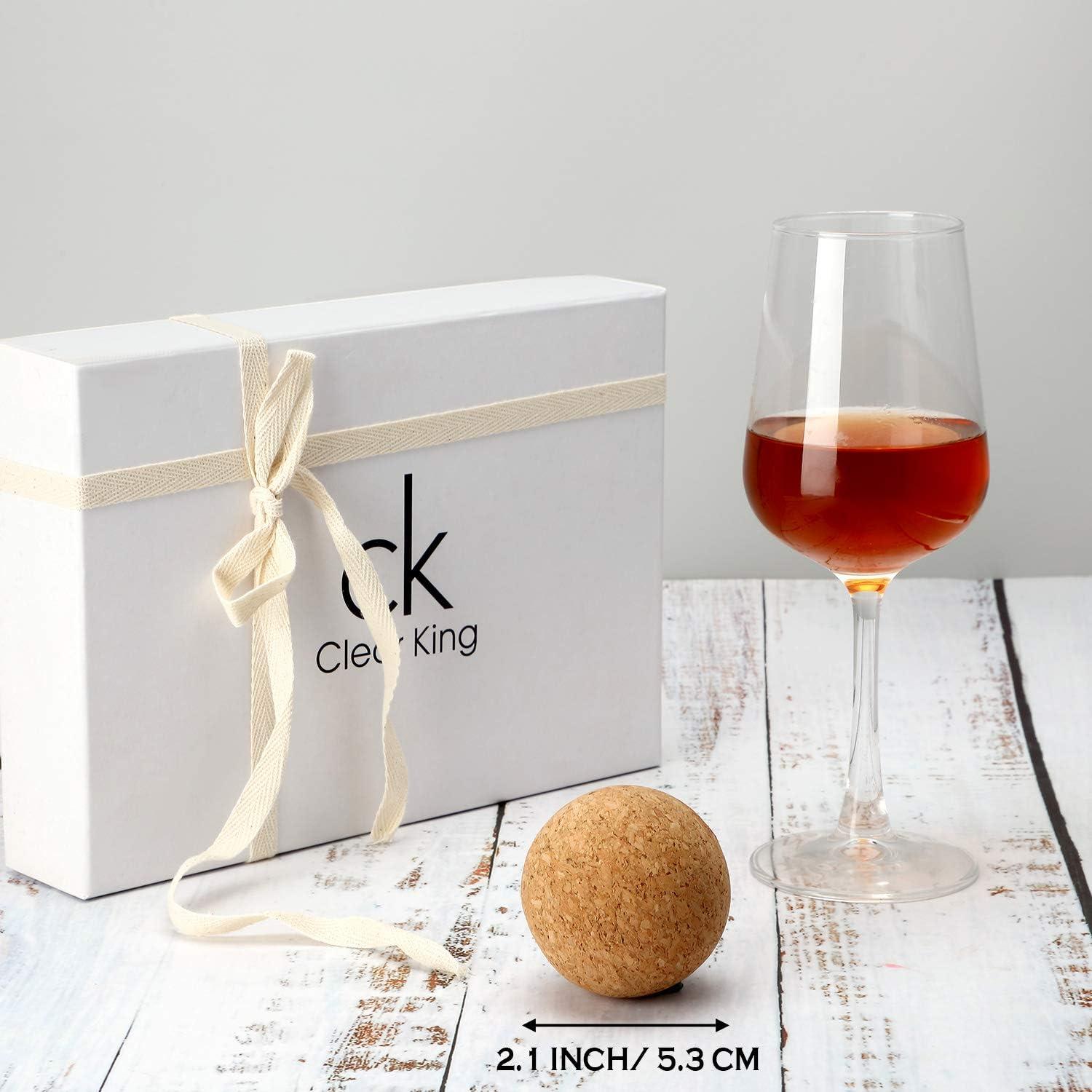 Tapones de Corcho de Madera Shappy para Vino - 2 Piezas 5.5 cm