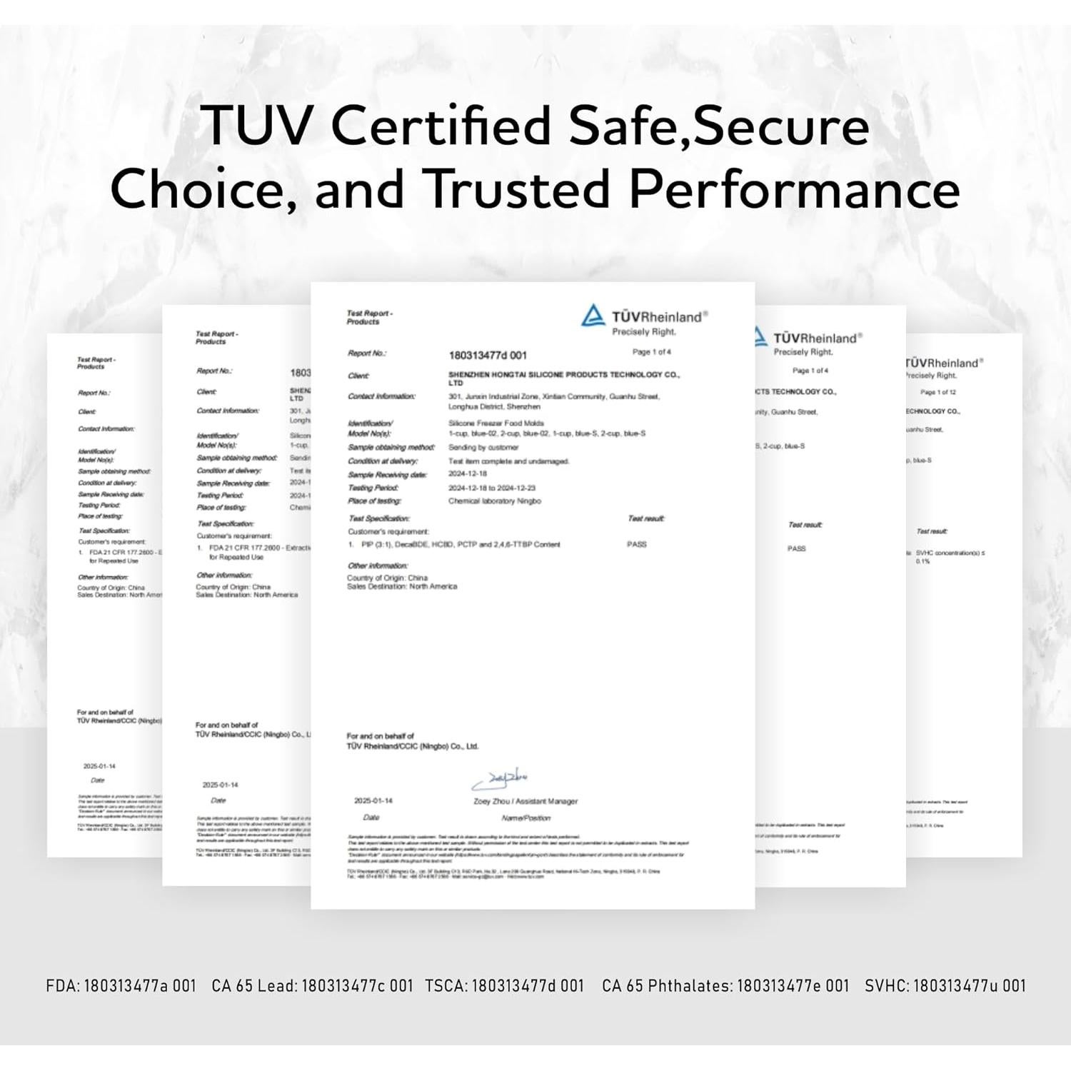 Bandejas de congelador de silicona ZIP STANDING 1 taza - 2 pack