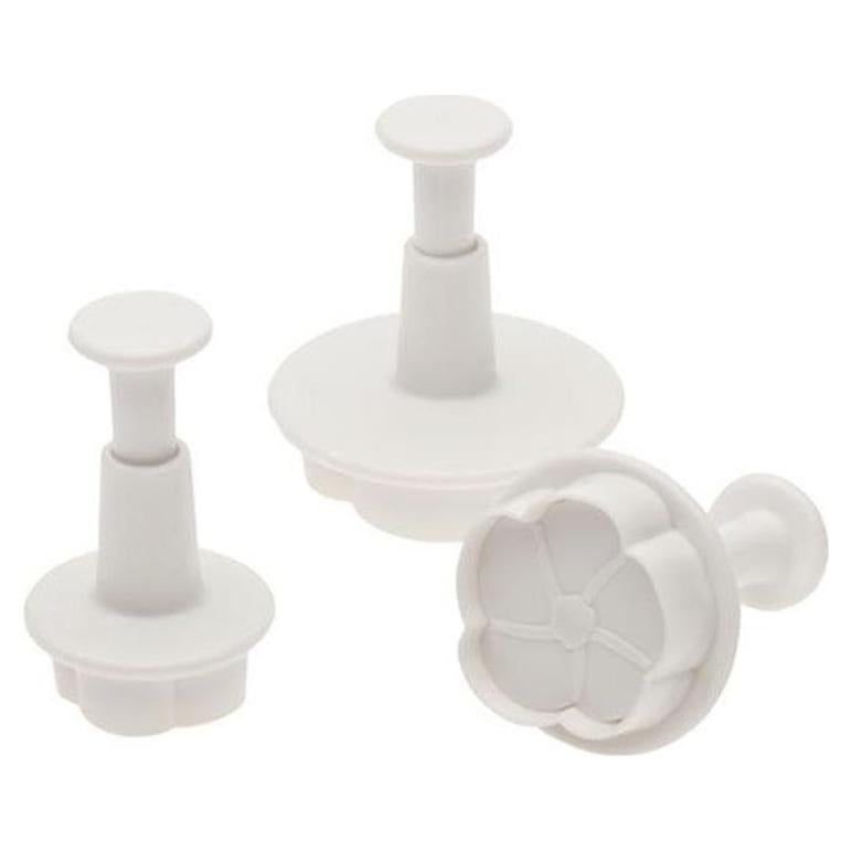 Set de 3 Cortadores de Flores de Pasta de Azúcar Ateco