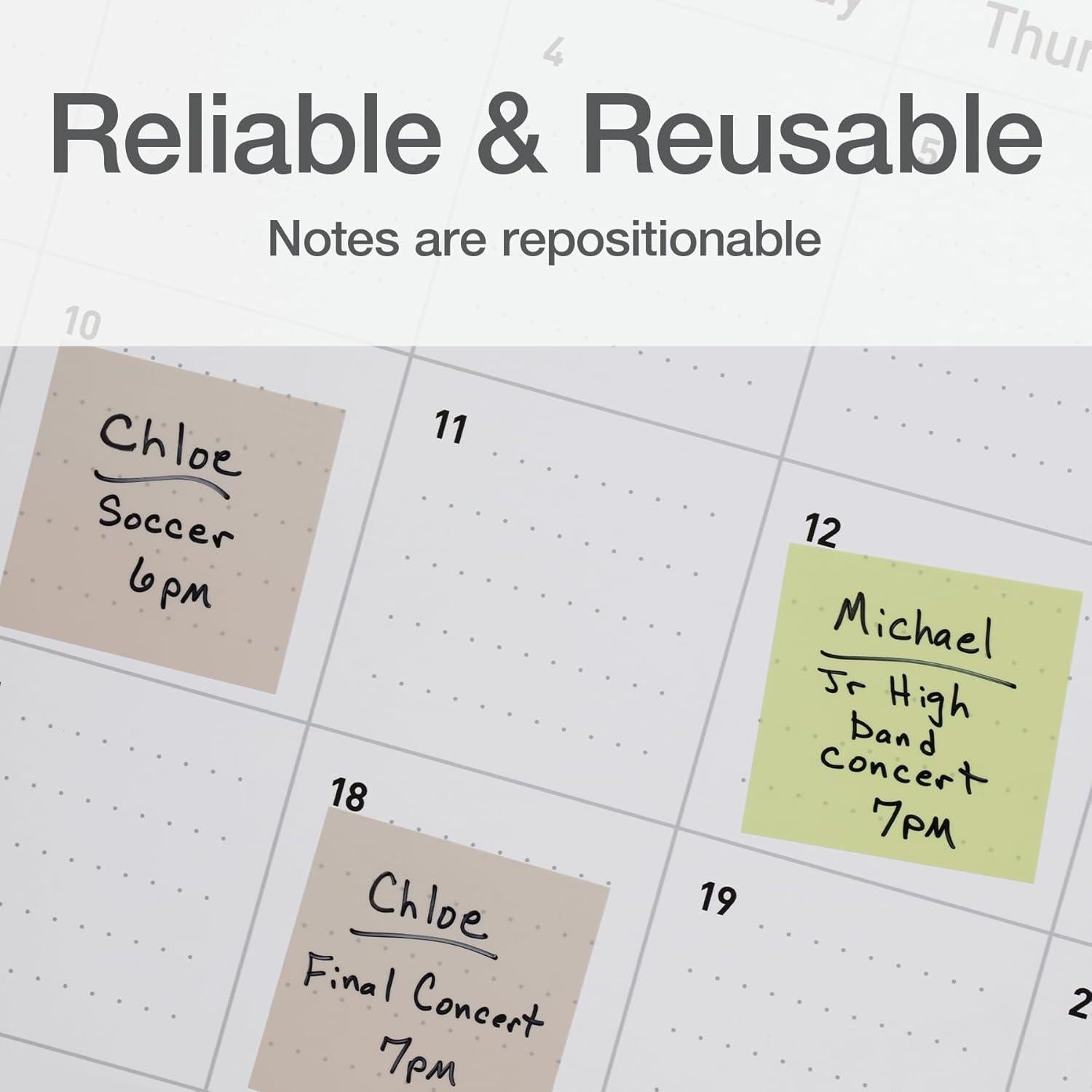 Notas Adhesivas Translucidas Redi-Tag 3" x 3" 200 Hojas