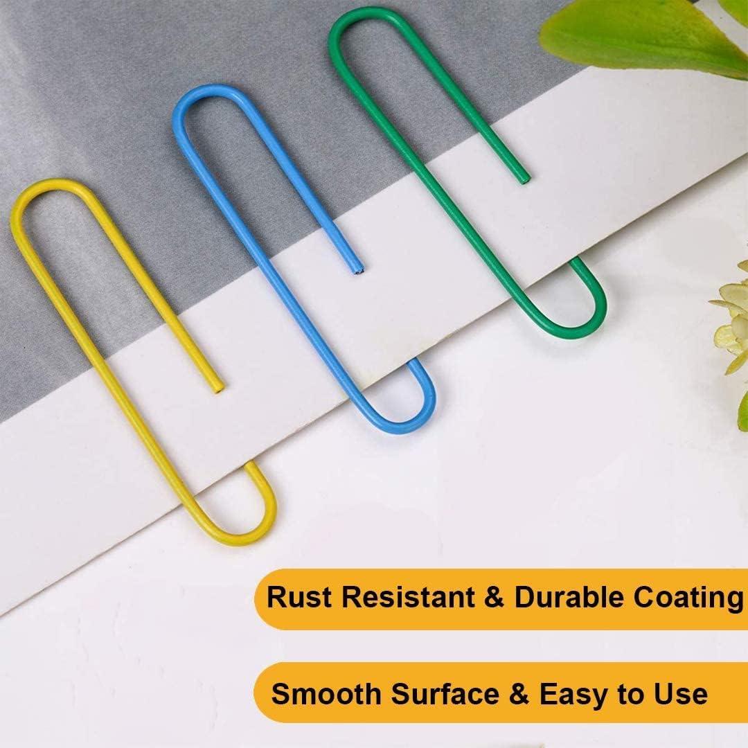 Vinaco 300PCS Clips de Papel y Carpeta Coloridos Variados
