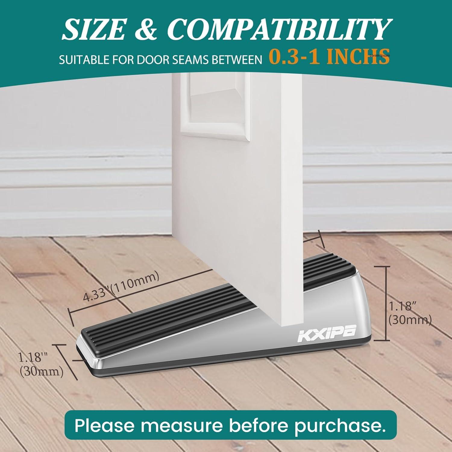 2 Cuñas de Puerta KXIPB de Zinc Bronce - Alta Resistencia