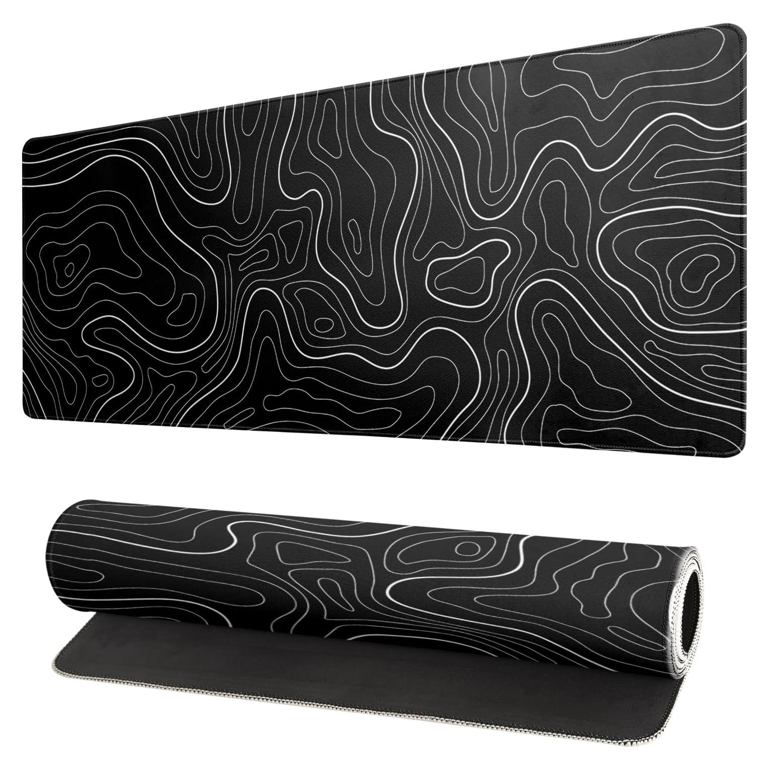 Alfombrilla de Ratón Gaming XL Siski Contorno Topográfico 80x30 cm