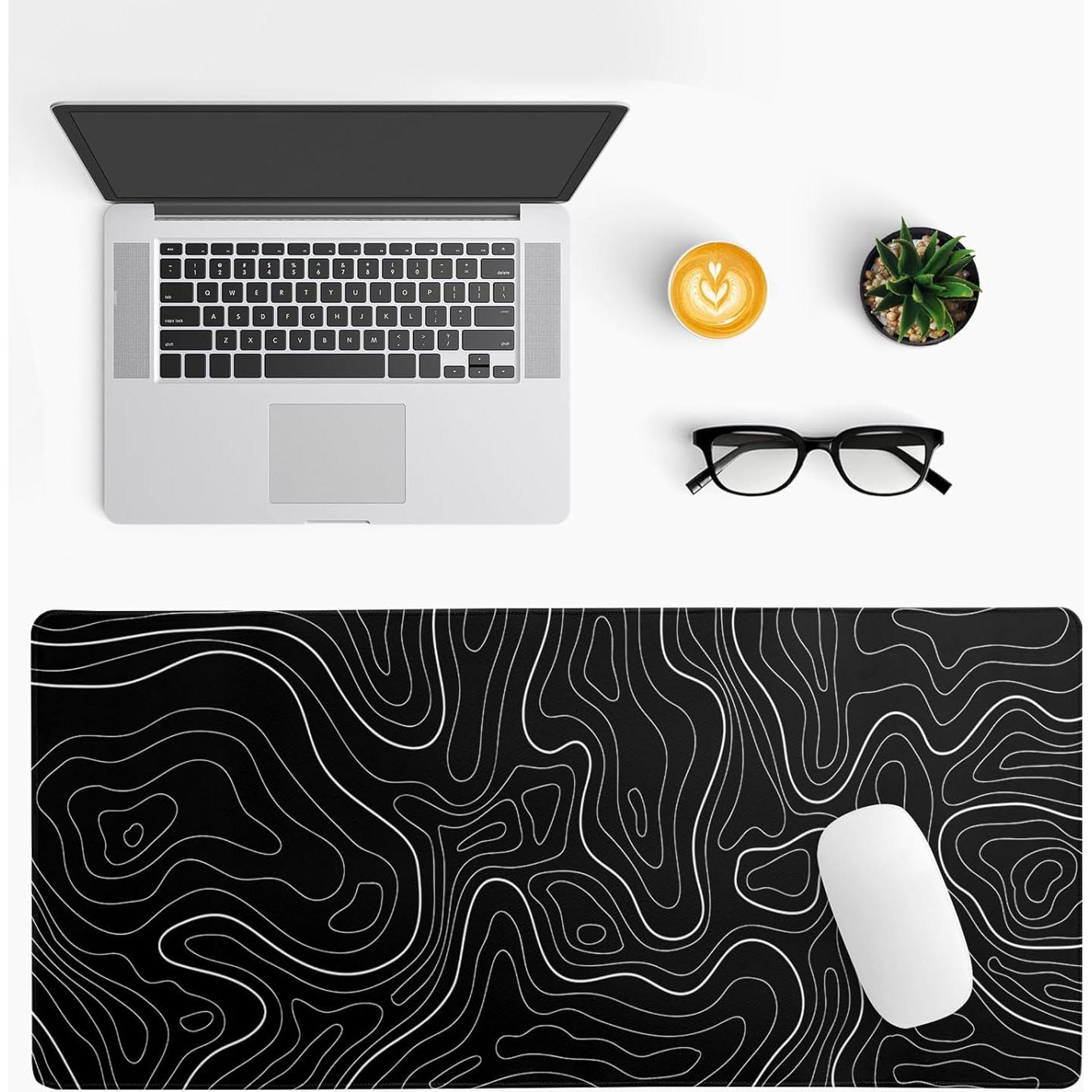 Alfombrilla de Ratón Gaming XL Siski Contorno Topográfico 80x30 cm