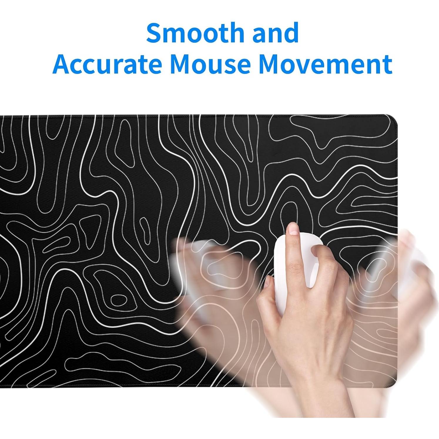 Alfombrilla de Ratón Gaming XL Siski Contorno Topográfico 80x30 cm